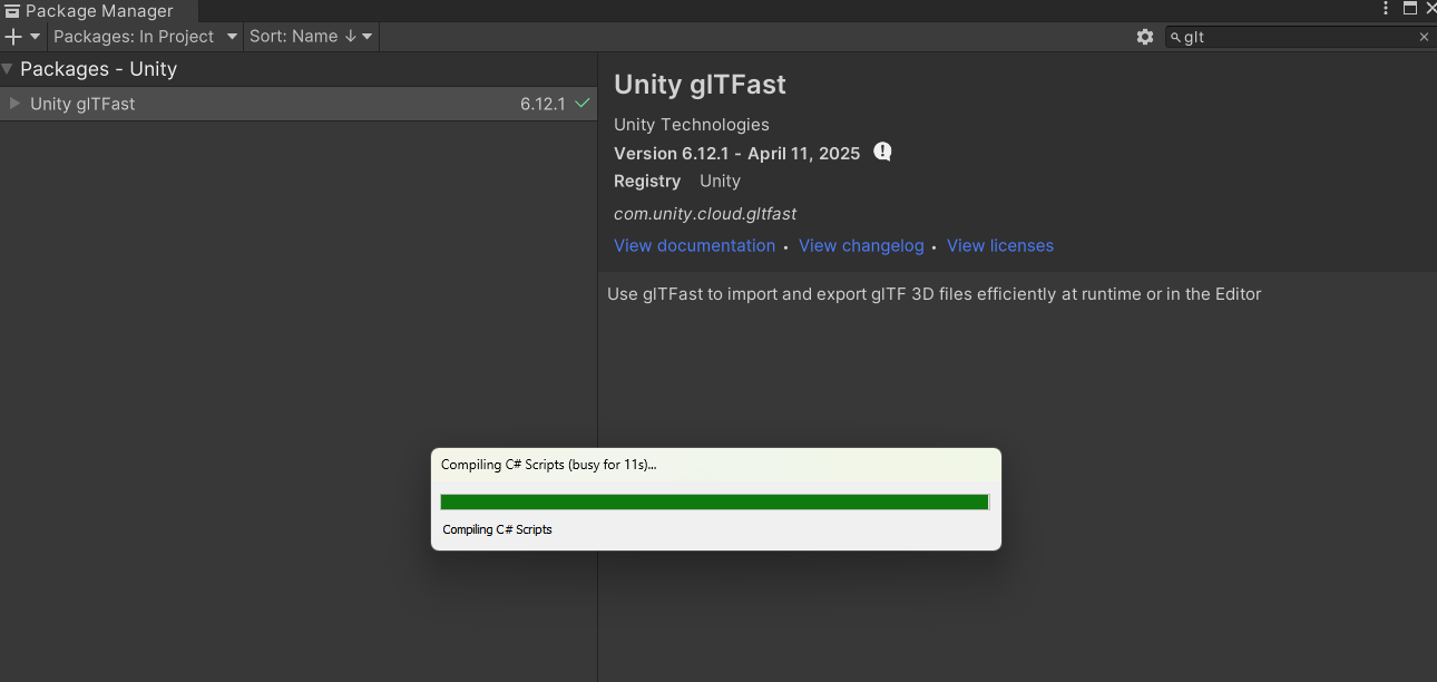 Will complete after few seconds